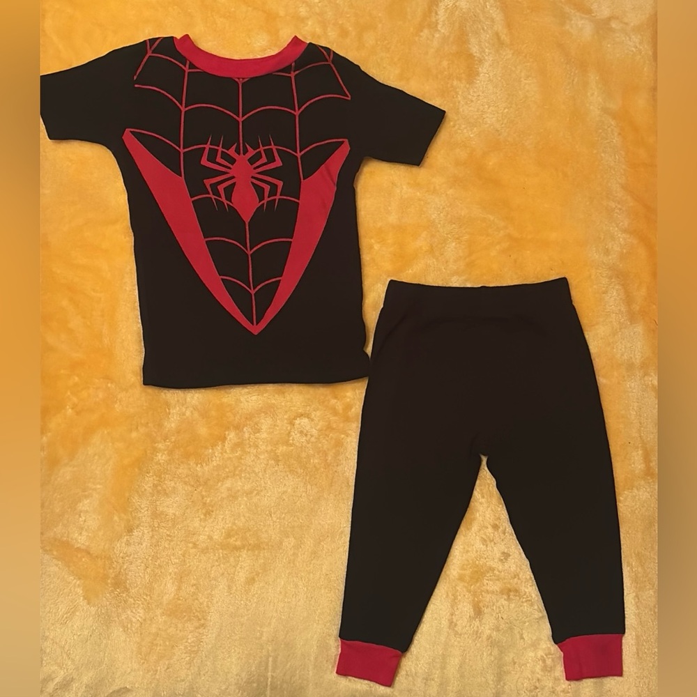 Marvel Black and Red Spider-Man Kids Pajama Set